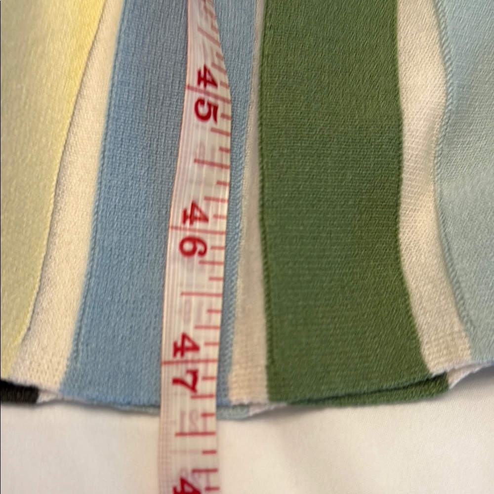 Banana republic  Striped Mid Dress size M NEW WITH TAGS Green, Blue, and Yellow - Picture 7 of 10